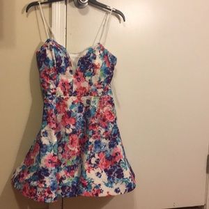 Multicolor A-line Dress